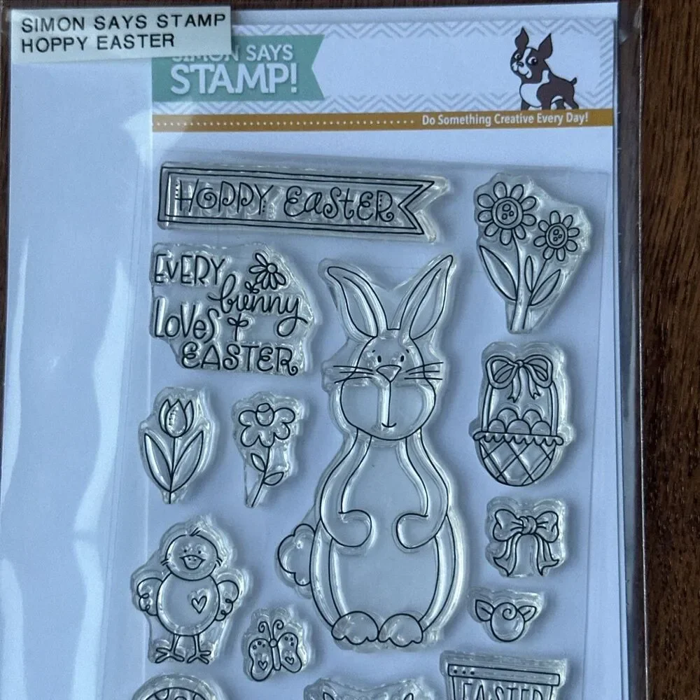 Simon Says Stamps  Clear Stamp Set - Hoppy Easter  SSS101618 Retired